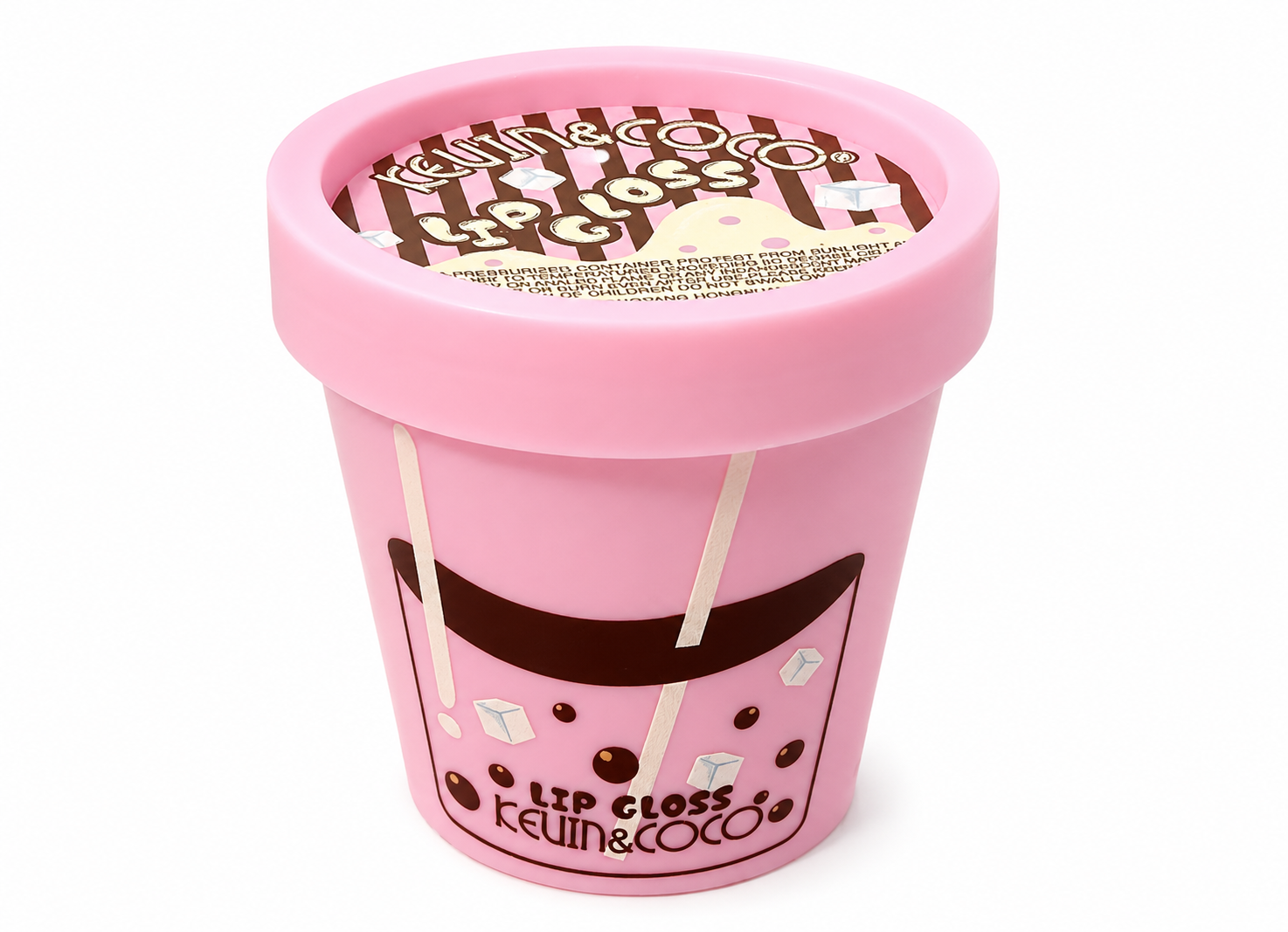 Vaso con Lip gloss de Kevin&Coco