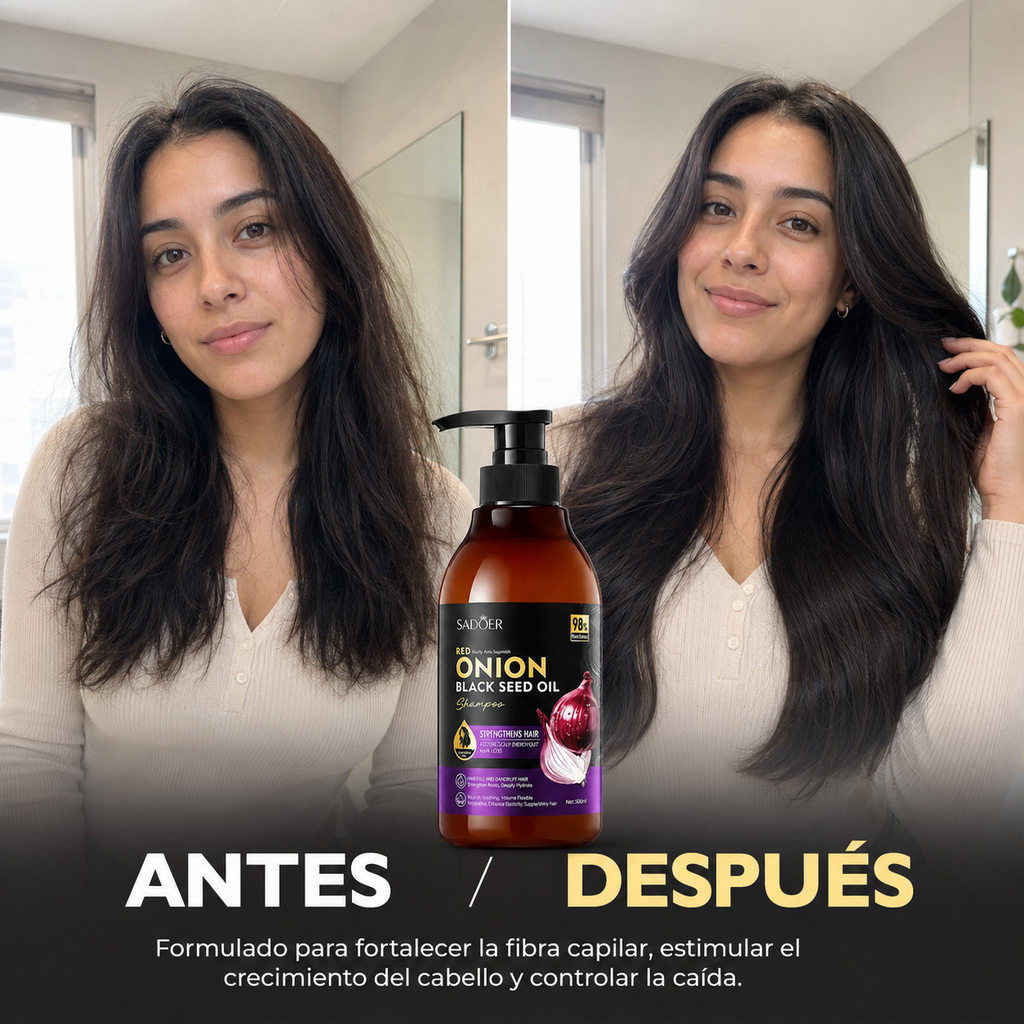 Shampoo de Cebolla y Semilla Negra Sadoer 500ml