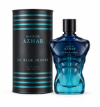 Perfume Le Blue Jeanse Maison Azhar - fondo blanco
