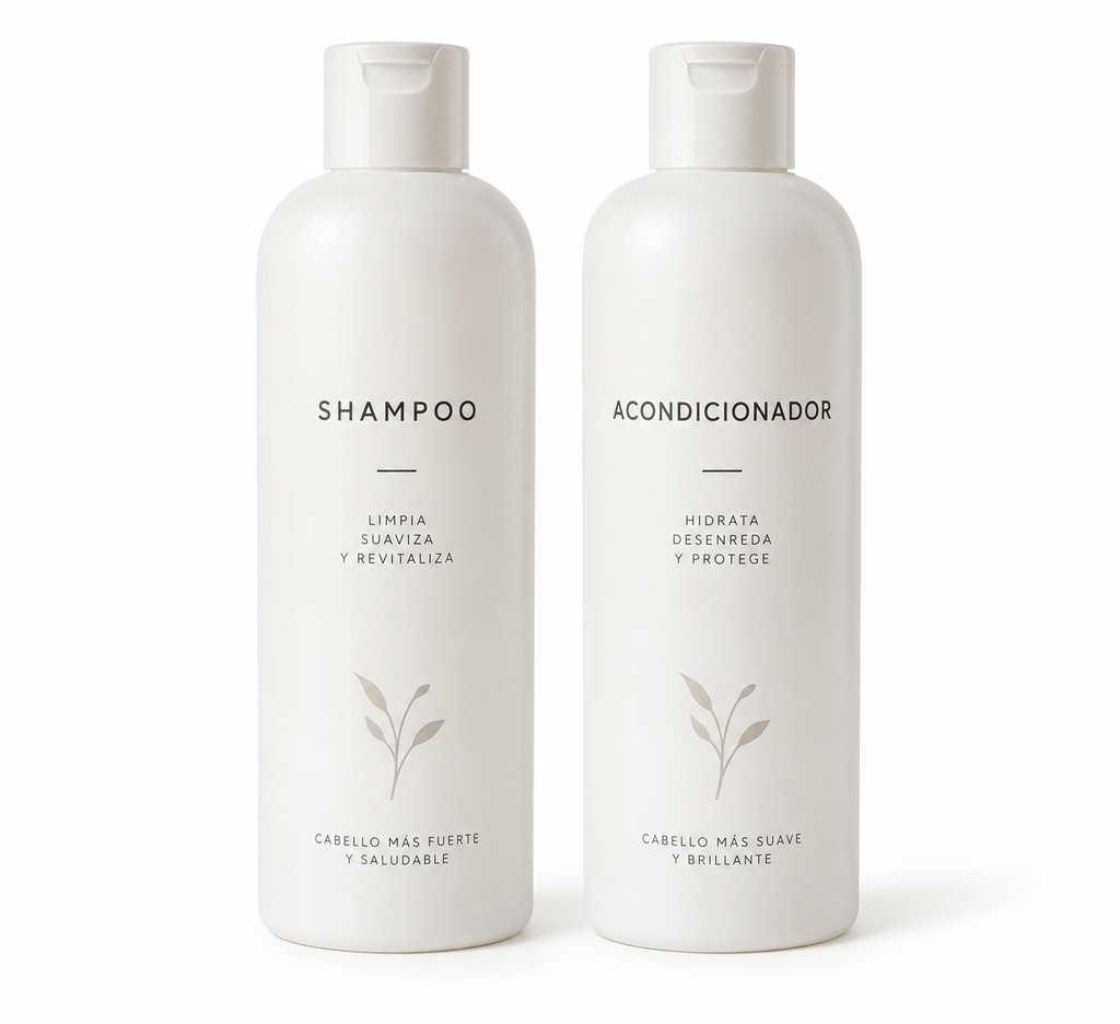 Set Shampoo + Acondicionador - fondo blanco