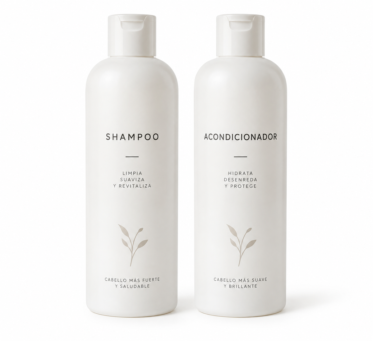 Set Shampoo + Acondicionador - fondo blanco